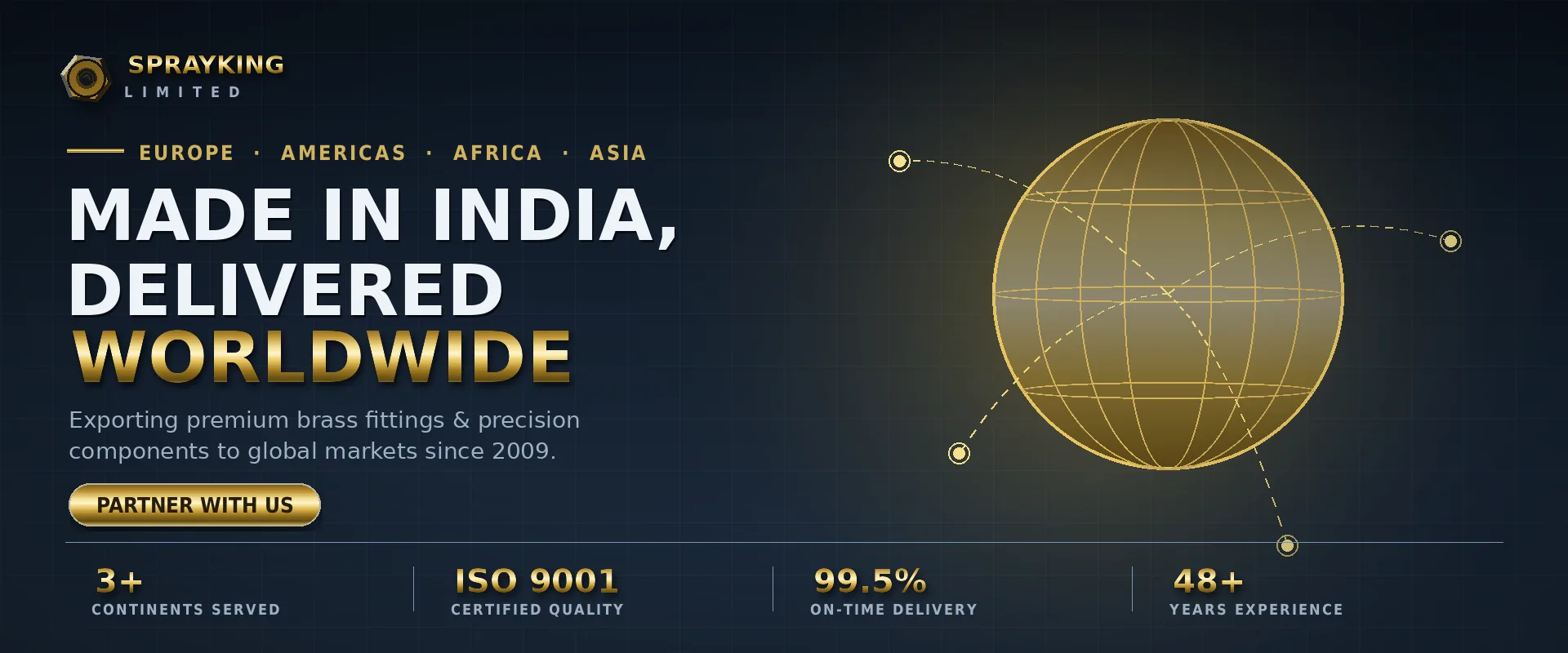 Made in India, delivered worldwide — partner with us.